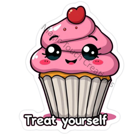 Treat Yourself Sticker