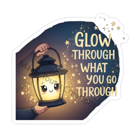 Glow Through what You Go Through Sticker