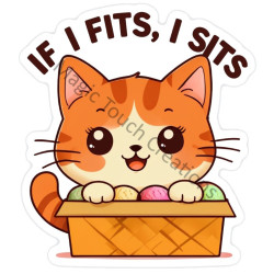 If I Fits Cat Sticker