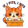 If I Fits Cat Sticker