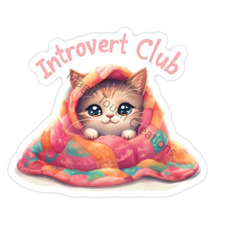 Introvert Club Sticker