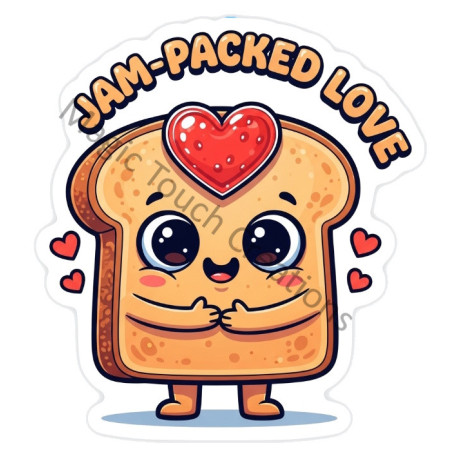 Jam Packed Love Sticker