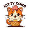 Kitty Cone Sticker