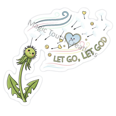 Let Go, Let God Sticker