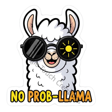 No Prob-Llama Sticker
