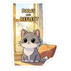 Paws and Reflect Sticker