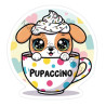 Puppacino Sticker