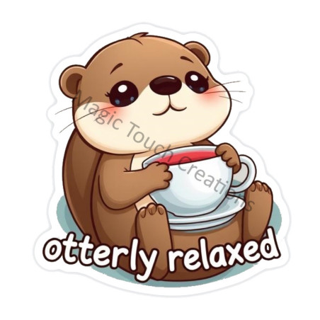 Relaxed Otter Sticker