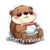 Relaxed Otter Sticker