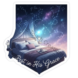 Rest in His Grace Sticker
