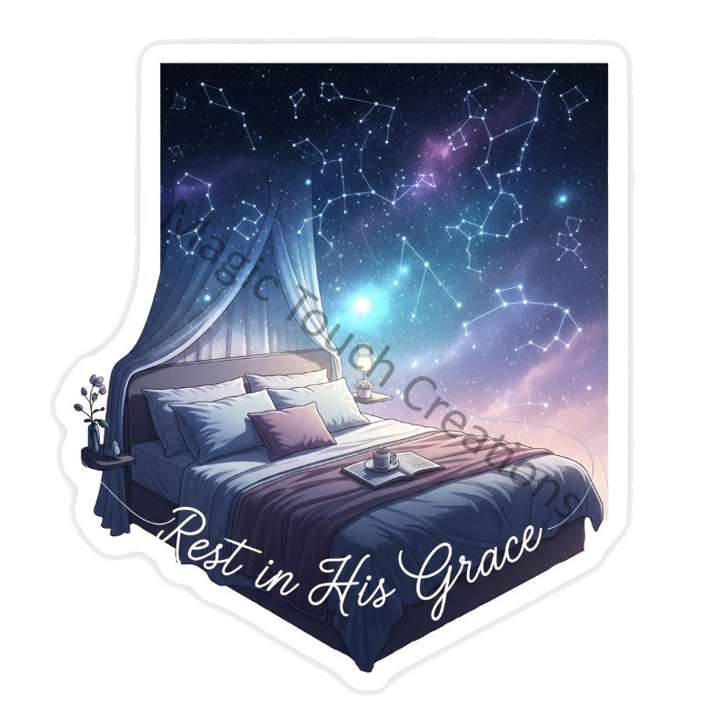 Rest in His Grace Sticker