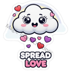 Spread Love Sticker