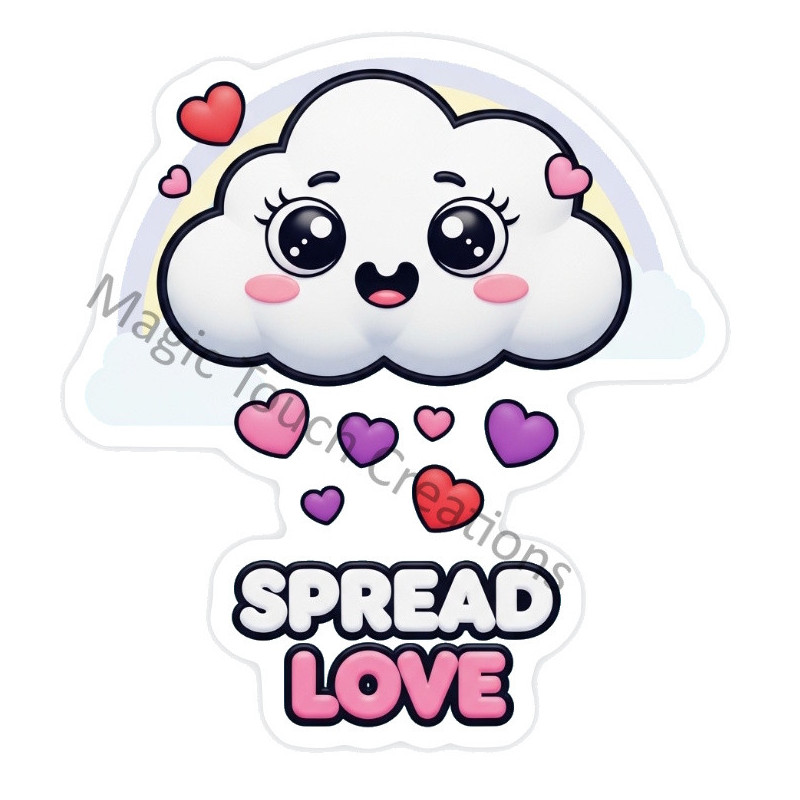 Spread Love Sticker