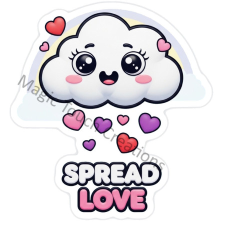 Spread Love Sticker