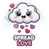 Spread Love Sticker