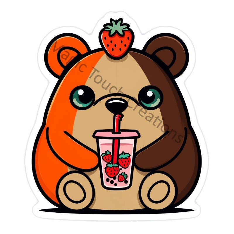 Strawberry Bear Sticker