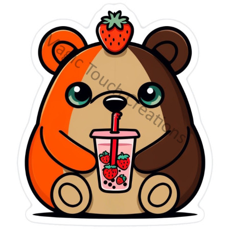 Strawberry Bear Sticker