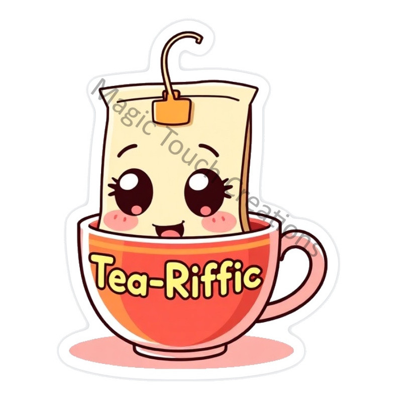 Tea-Riffic Sticker