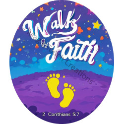 Walk by Faith Sticker