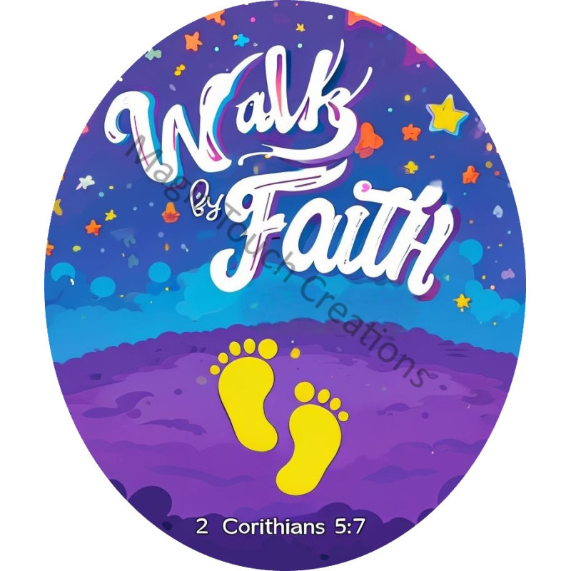 Walk by Faith Sticker