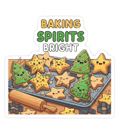 Christmas Baking Sticker