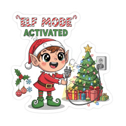 Christmas Elf Sticker
