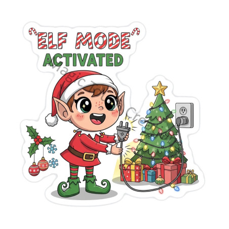 Christmas Elf Sticker