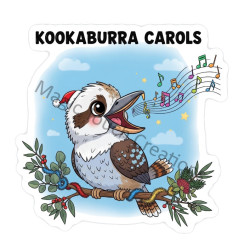 Christmas Kookaburra Sticker