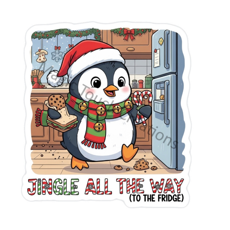 Christmas Penguin Sticker