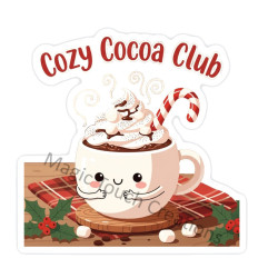 Cozy Cocoa Club Sticker