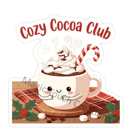Cozy Cocoa Club Sticker