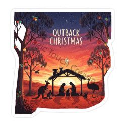 Outback Christmas Sticker