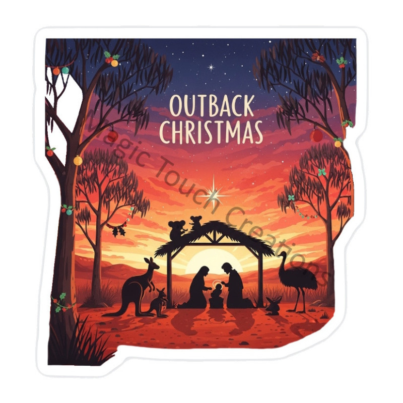Outback Christmas Sticker
