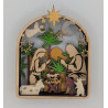 Wooden Nativity Scene