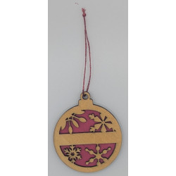 Pink/Gold Ornament