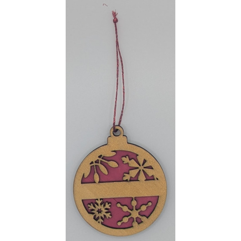 Pink/Gold Ornament