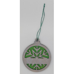 Green/Silver Ornament