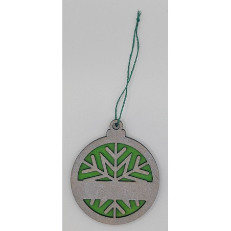 Green/Silver Ornament