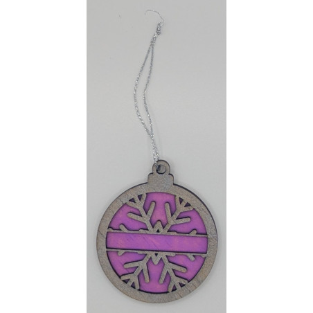 Purple/Silver Ornament
