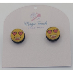 Love-Eyes Emoji Studs