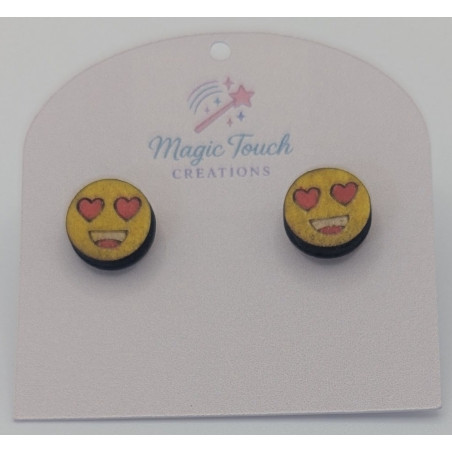Love-Eyes Emoji Studs
