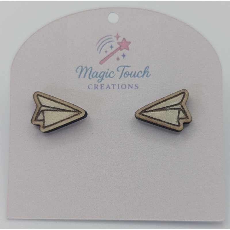 Paper Airplane Studs