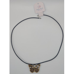 Wooden “Mum & Child in the Moonlight” Pendant Necklace