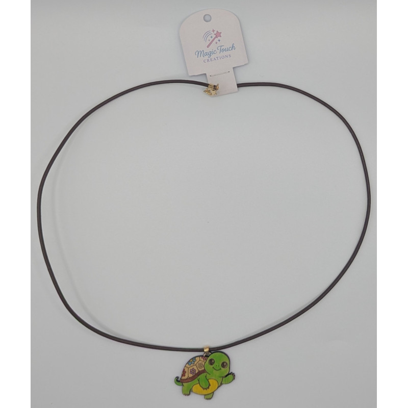 Happy Turtle Pendant Necklace