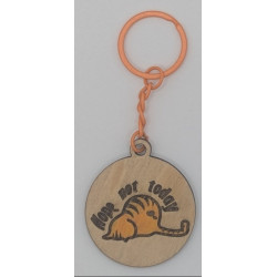 Nope, Not Today Cat Keyring