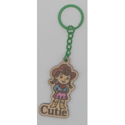 Cowgirl Keyring