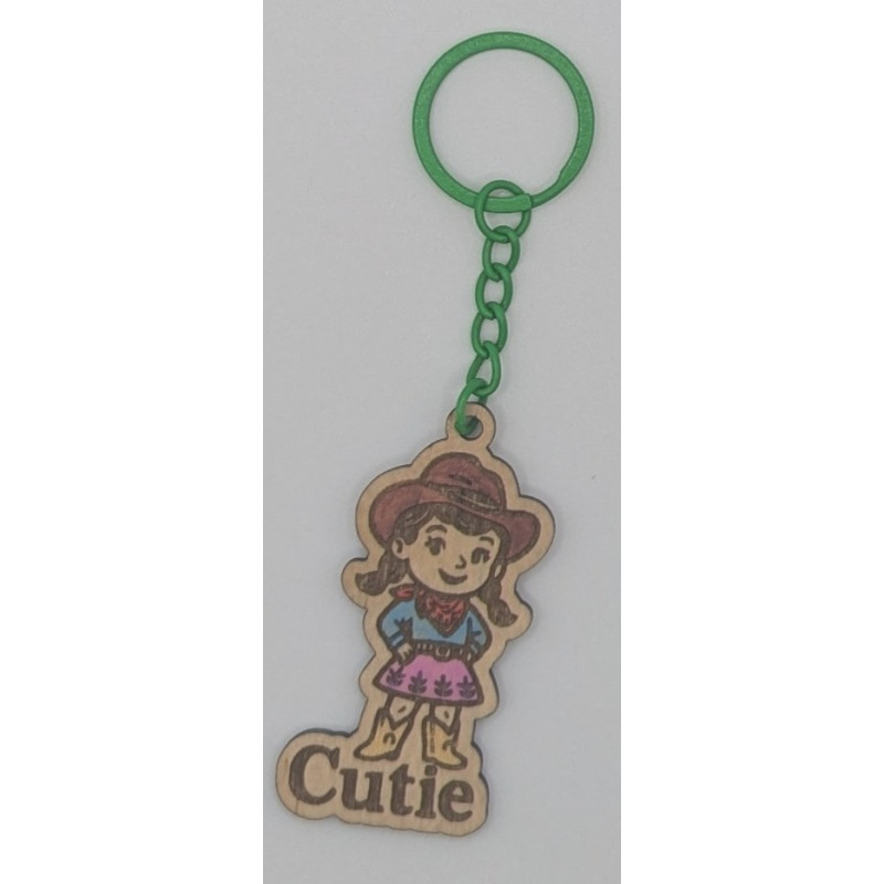 Cowgirl Keyring