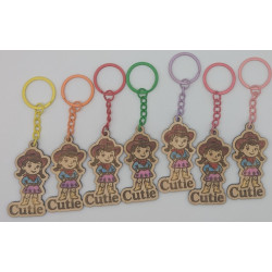 Cowgirl Keyring