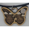 Wooden “Mum & Child in the Moonlight” Pendant Necklace