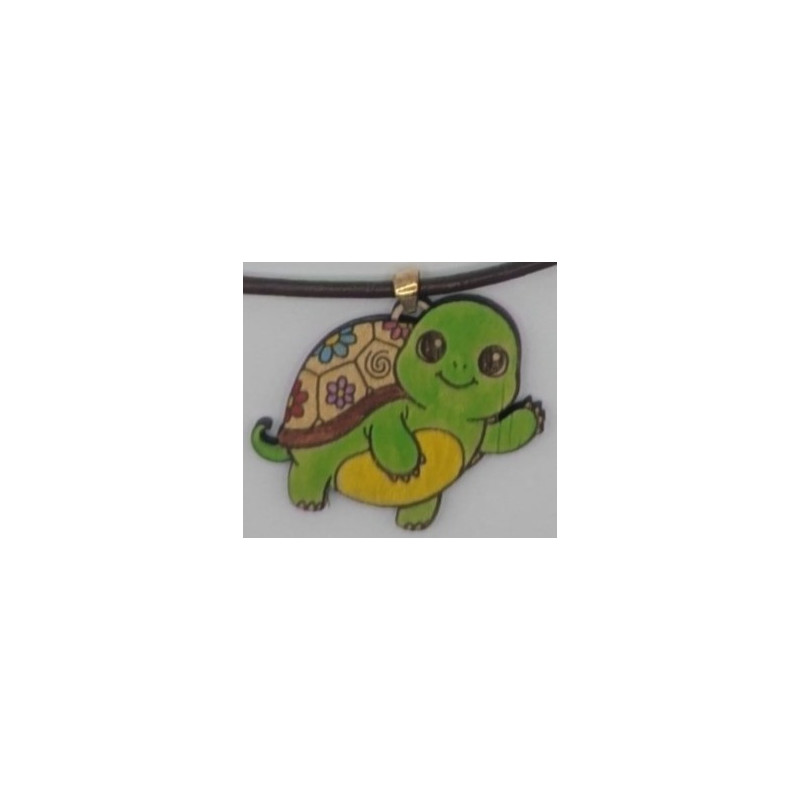 Happy Turtle Pendant Necklace